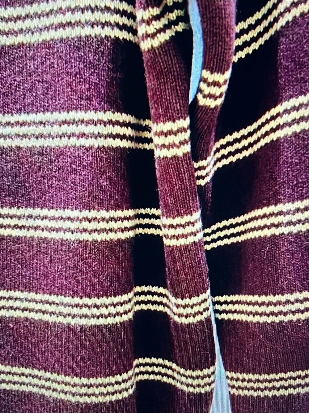 Miu Miu Striped Cardigan in Purple & White Like New - Picture 7 of 8
